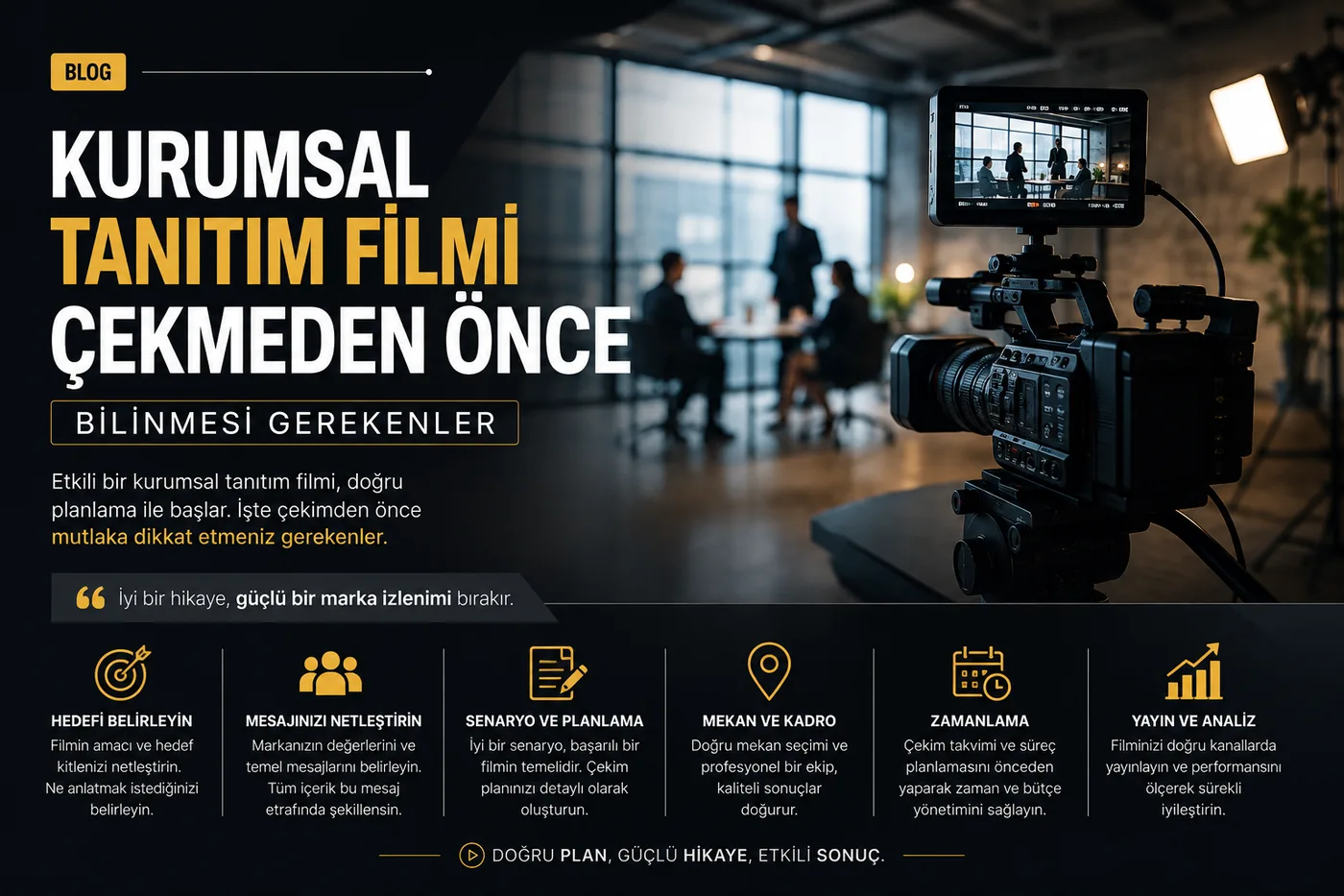 Kurumsal tanıtım filmi çekmeden önce bilinmesi gerekenler