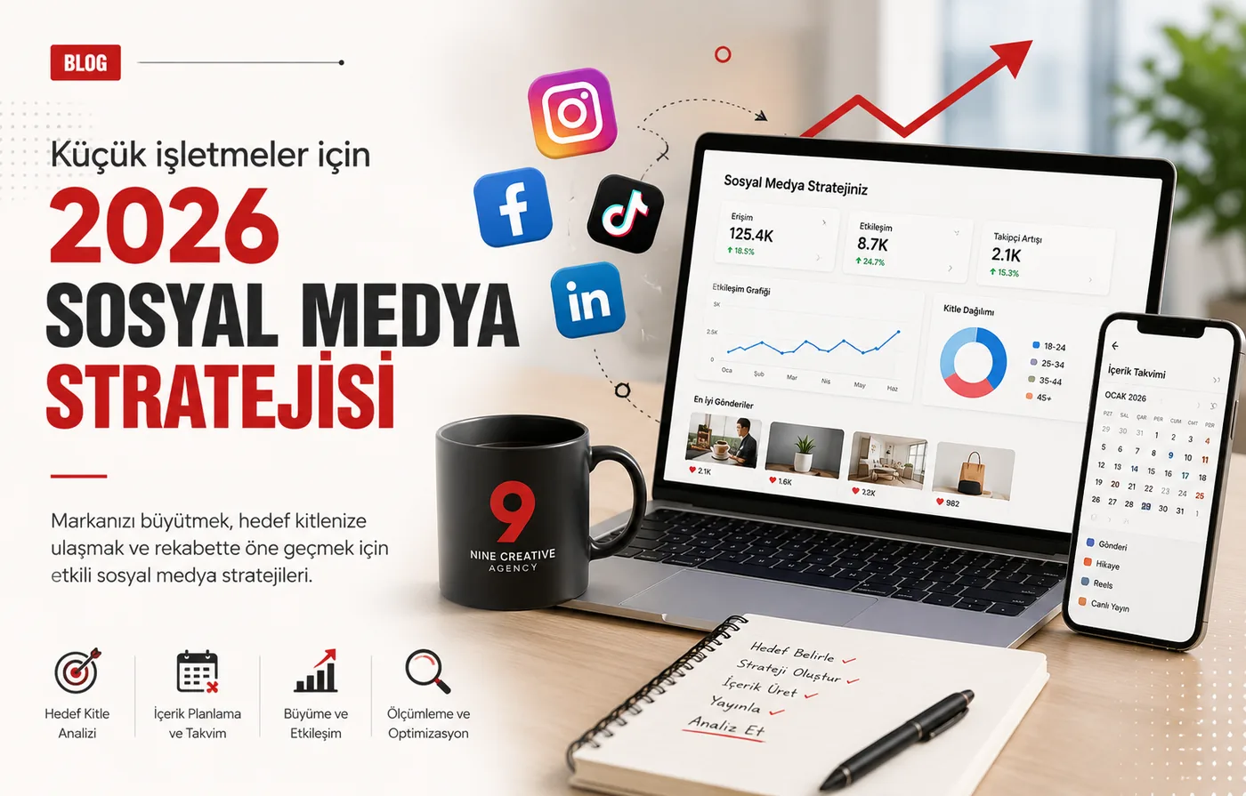 Küçük işletmeler için 2026 sosyal medya stratejisi